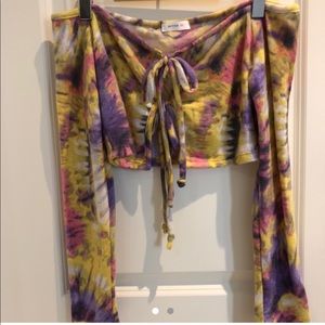 Dolls Kill tie dye tie shirt